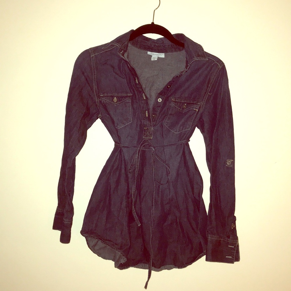 Jean maternity top